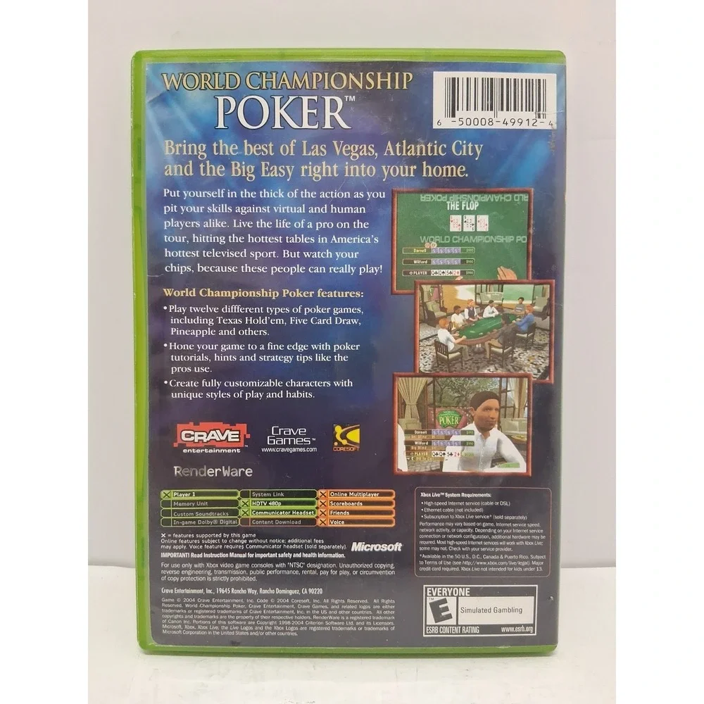 World Championship Poker (Microsoft Xbox, 2004)